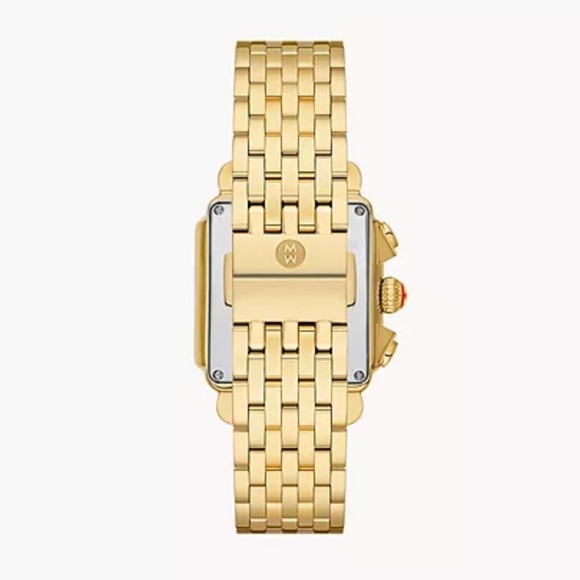 Michele Deco Mid 18K Gold-Plated Diamond Watch - Picture 3 of 3